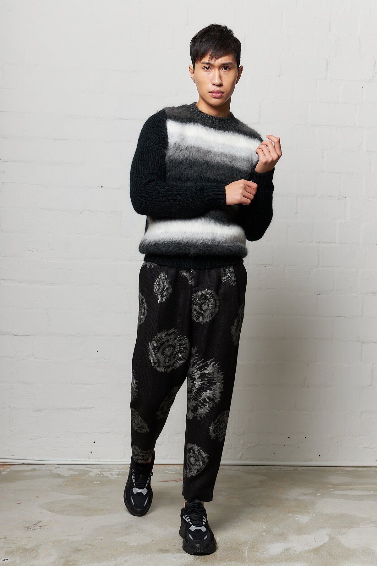 Chunky Rib Brushed Crewneck Pullover