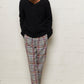 V-Neck Pullover Furry Black