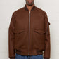 Bomber Jacket Rough Wool Rust