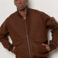 Bomber Jacket Rough Wool Rust