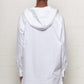 Popeline White Hooded Shirt