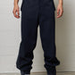 Zip pants Wool Navy