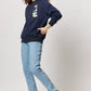 x The Wasted Hour Sweater Navy