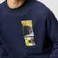 x The Wasted Hour Sweater Navy