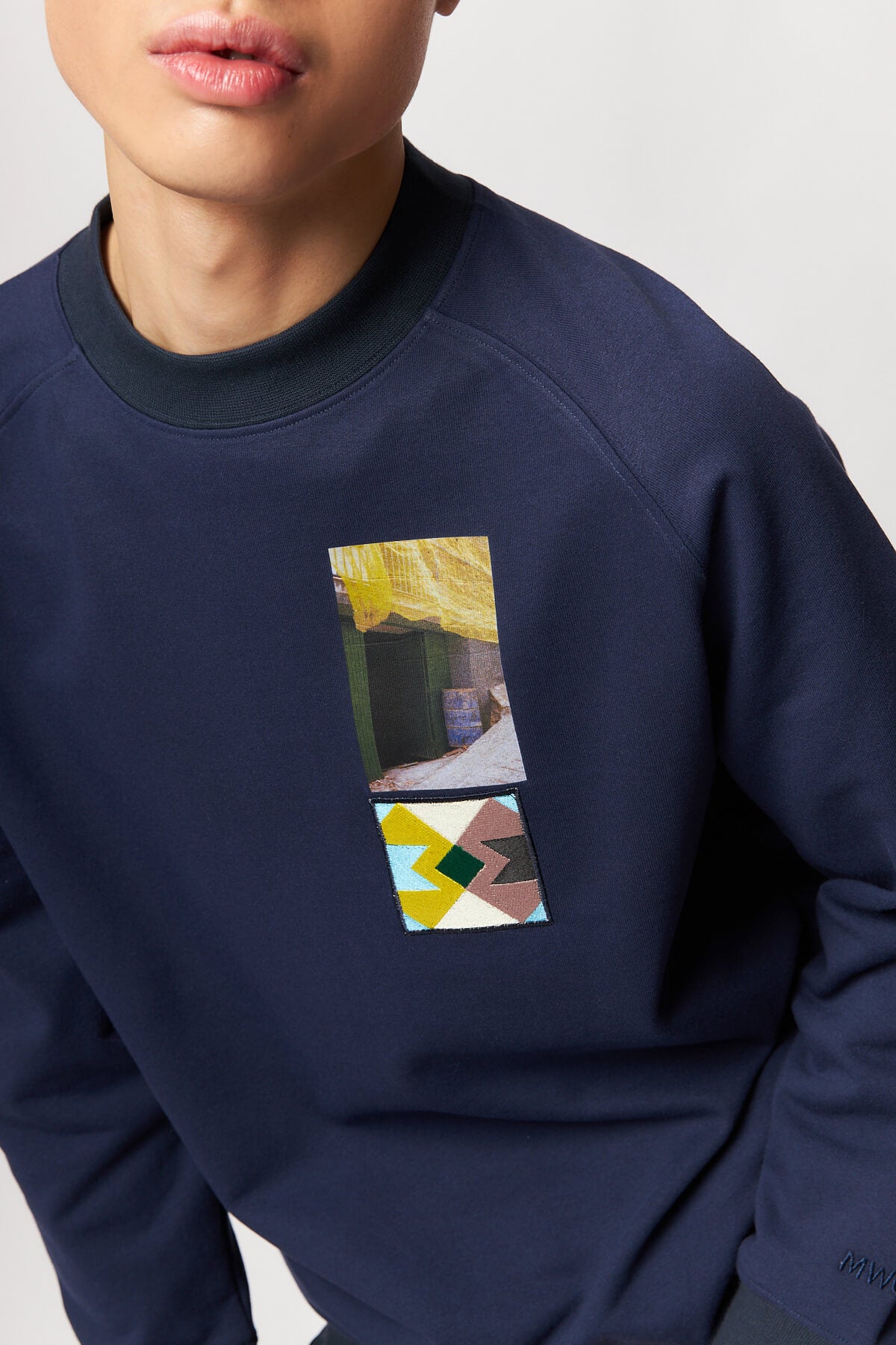 x The Wasted Hour Sweater Navy