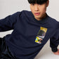 x The Wasted Hour Sweater Navy