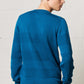 Soft Wool Crew Neck Sweater Blue
