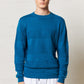 Soft Wool Crew Neck Sweater Blue