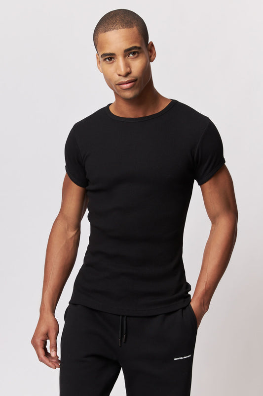 Rib T-Shirt Black