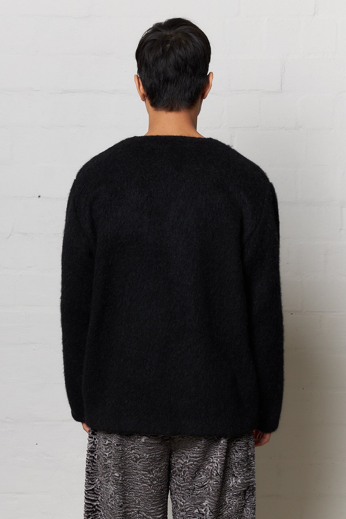 Shop Our Legacy Black Mohair Cardigan at The Wasted Hour – wasted