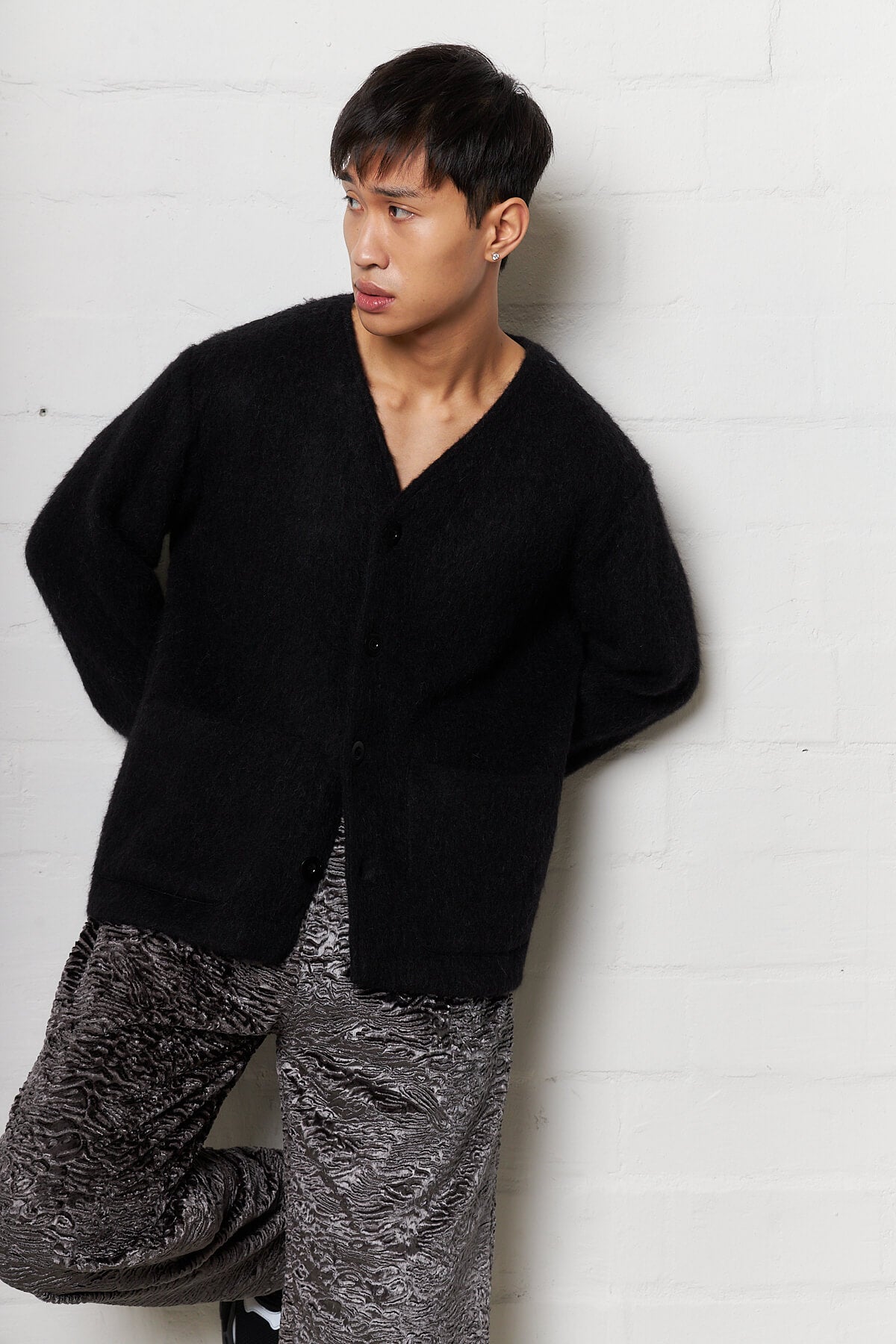 Shop Our Legacy Black Mohair Cardigan at The Wasted Hour – wasted