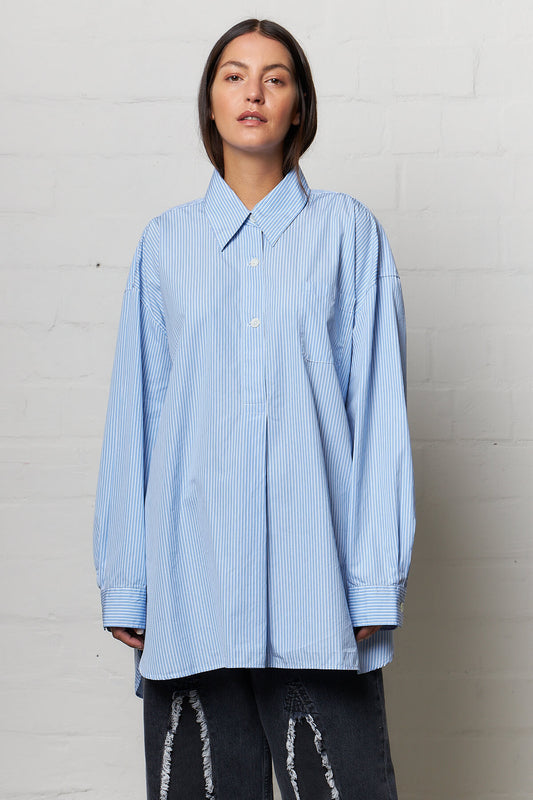 Pop Over Shirt Hedge Fund Stripe