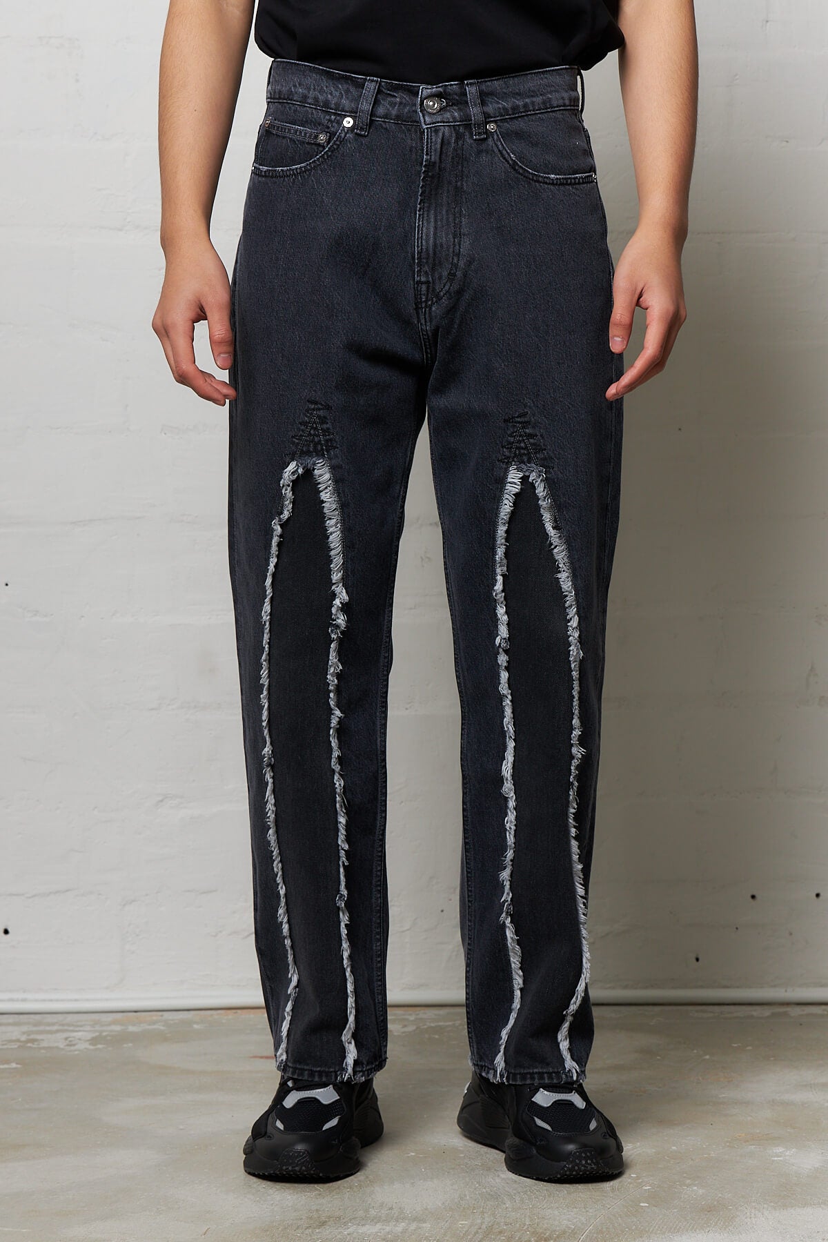 Third Cut Black Slash Denim