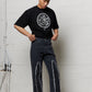 Third Cut Black Slash Denim