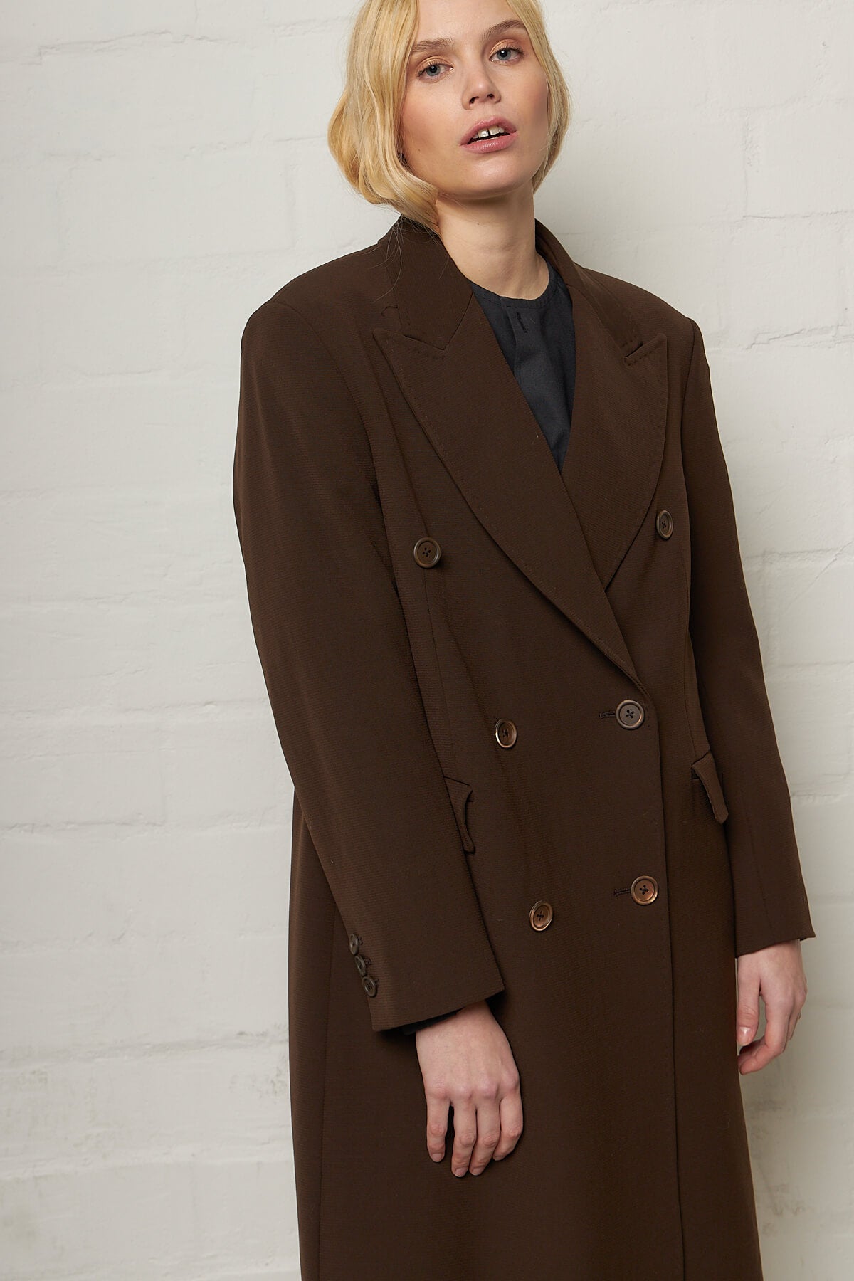 DB Coat Brown Exquisite Wool