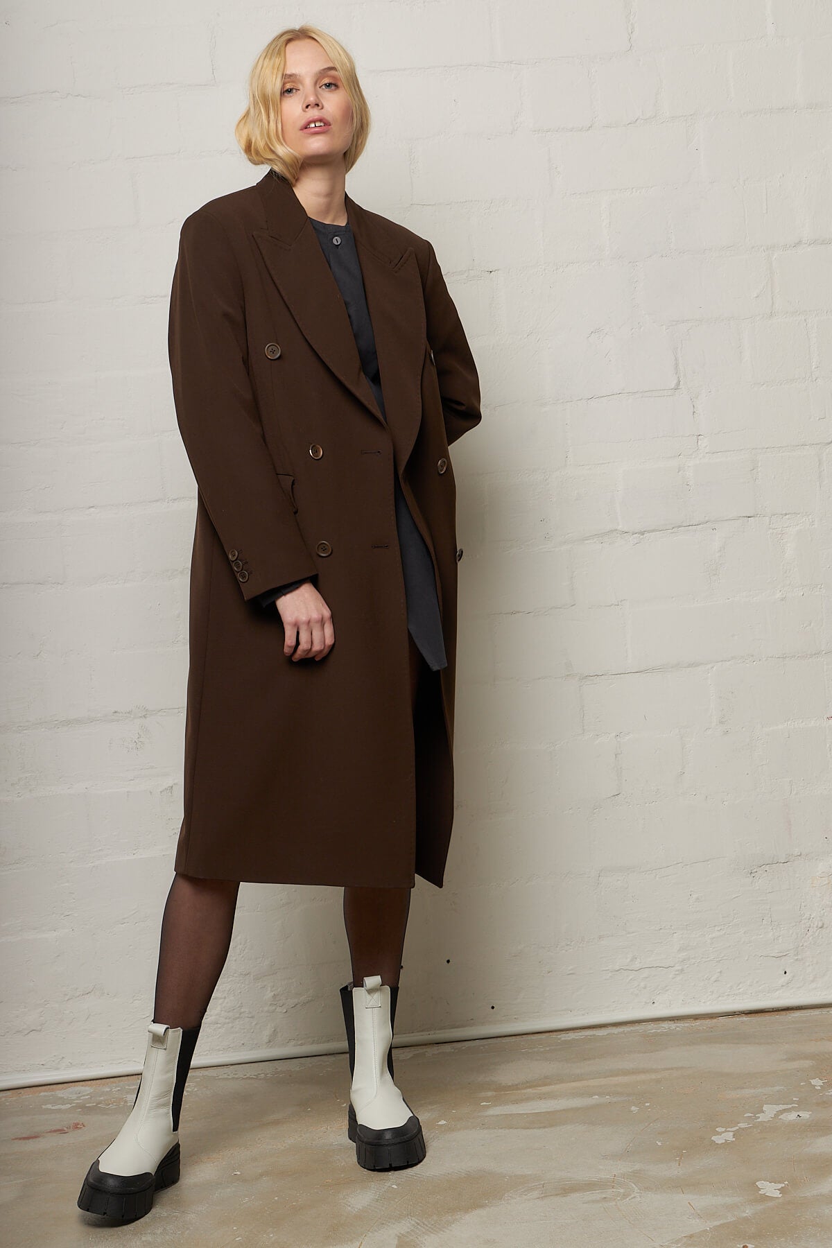 DB Coat Brown Exquisite Wool