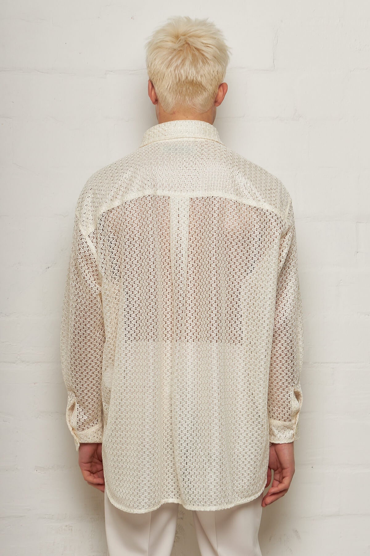 Popover Shirt Off White Technical Lace