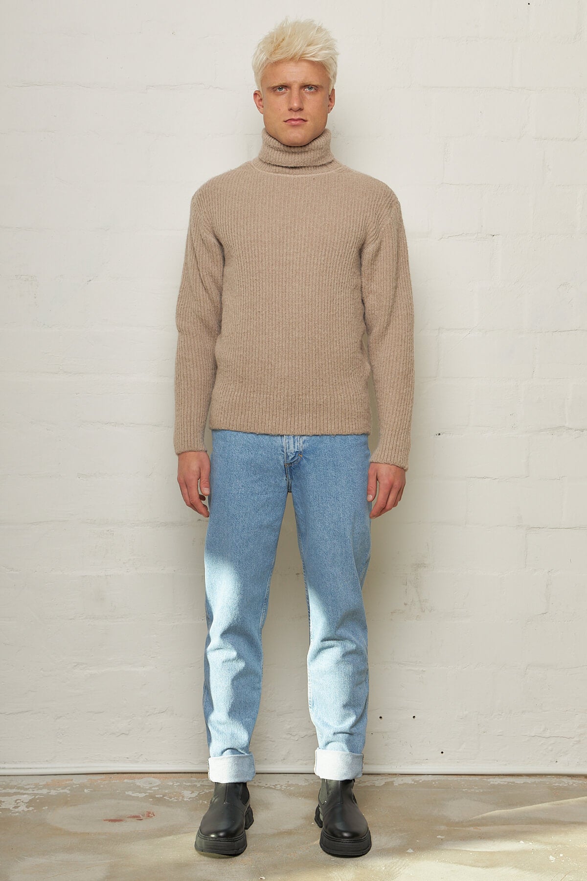 Submarine Rollneck Desert Snow Silk Wool