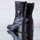 Mid Shaft Boot Black Leather