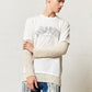 Mix Tee Longsleeve White Deja Vu Print