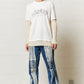 Mix Tee Longsleeve White Deja Vu Print