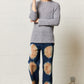 Popover Roundneck Grey Boucle