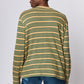 Lock Longsleeve Golden Green Linen Stripe