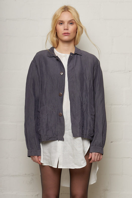 Charcoal Big Pocket Jacket
