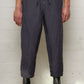 Charcoal Button Crop Trousers