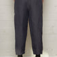 Charcoal Button Crop Trousers