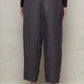 Charcoal Button Crop Trousers
