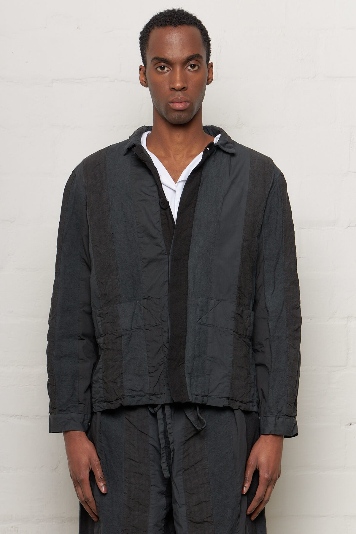 Crinkle Stripe Jacket