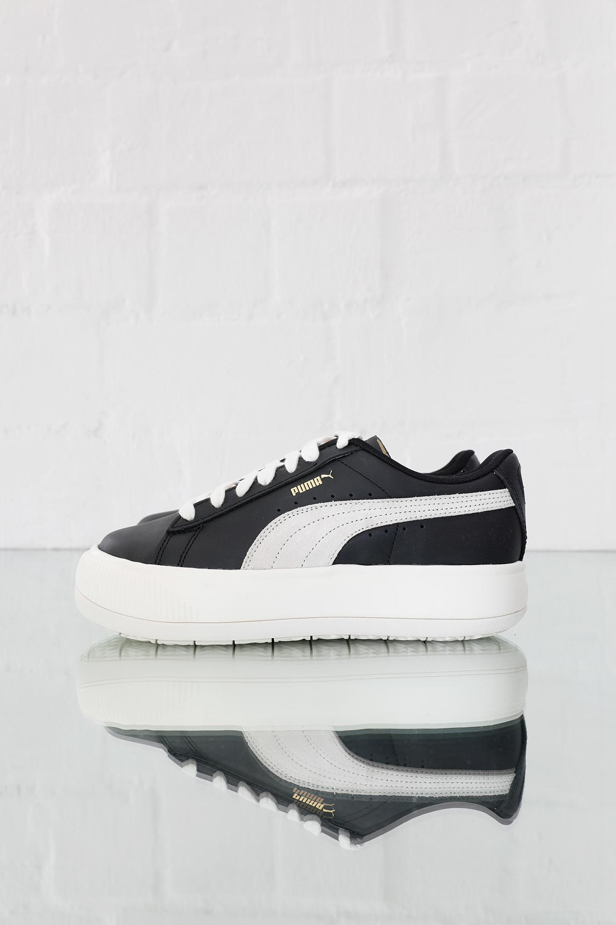 Suede Mayú Black Marshmallow Trainers