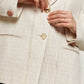 Ashley Beige Cotton Blend Jacket