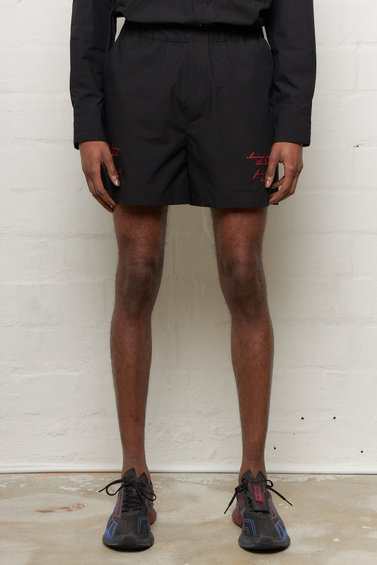 Cotton Swim Shorts Black