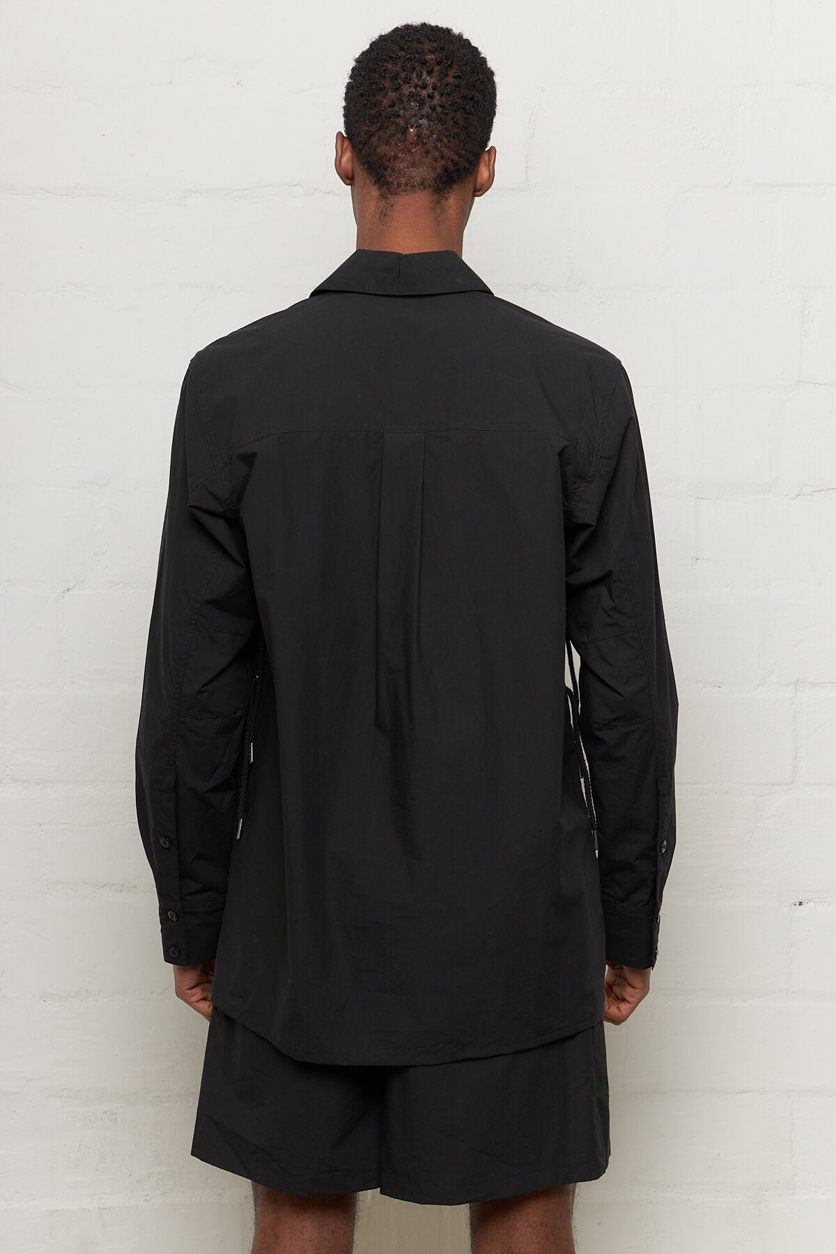 Shirt With Drawstring Black