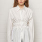 Shirt With Drawstring White