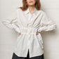 Shirt With Drawstring White