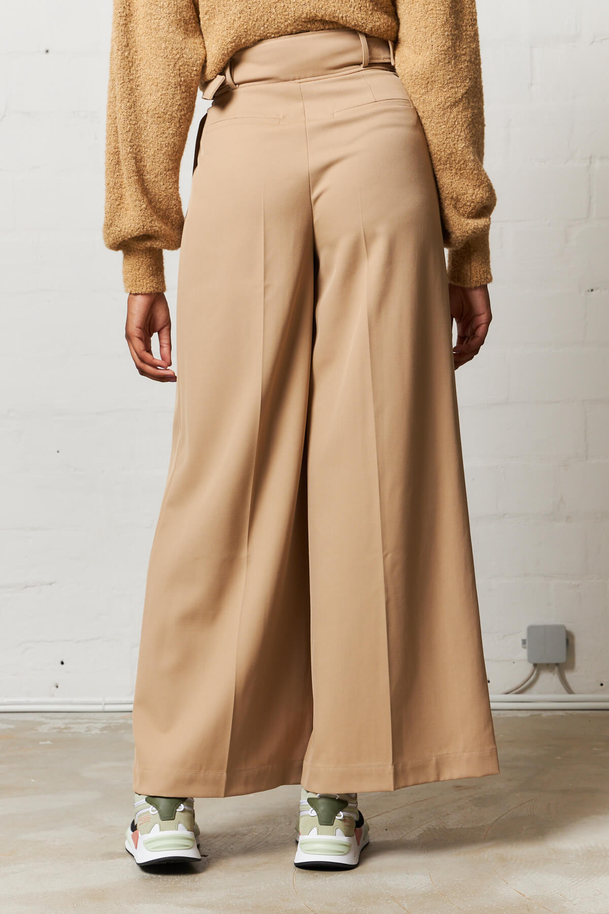 Carter Trousers Wool Blend Twill Camel