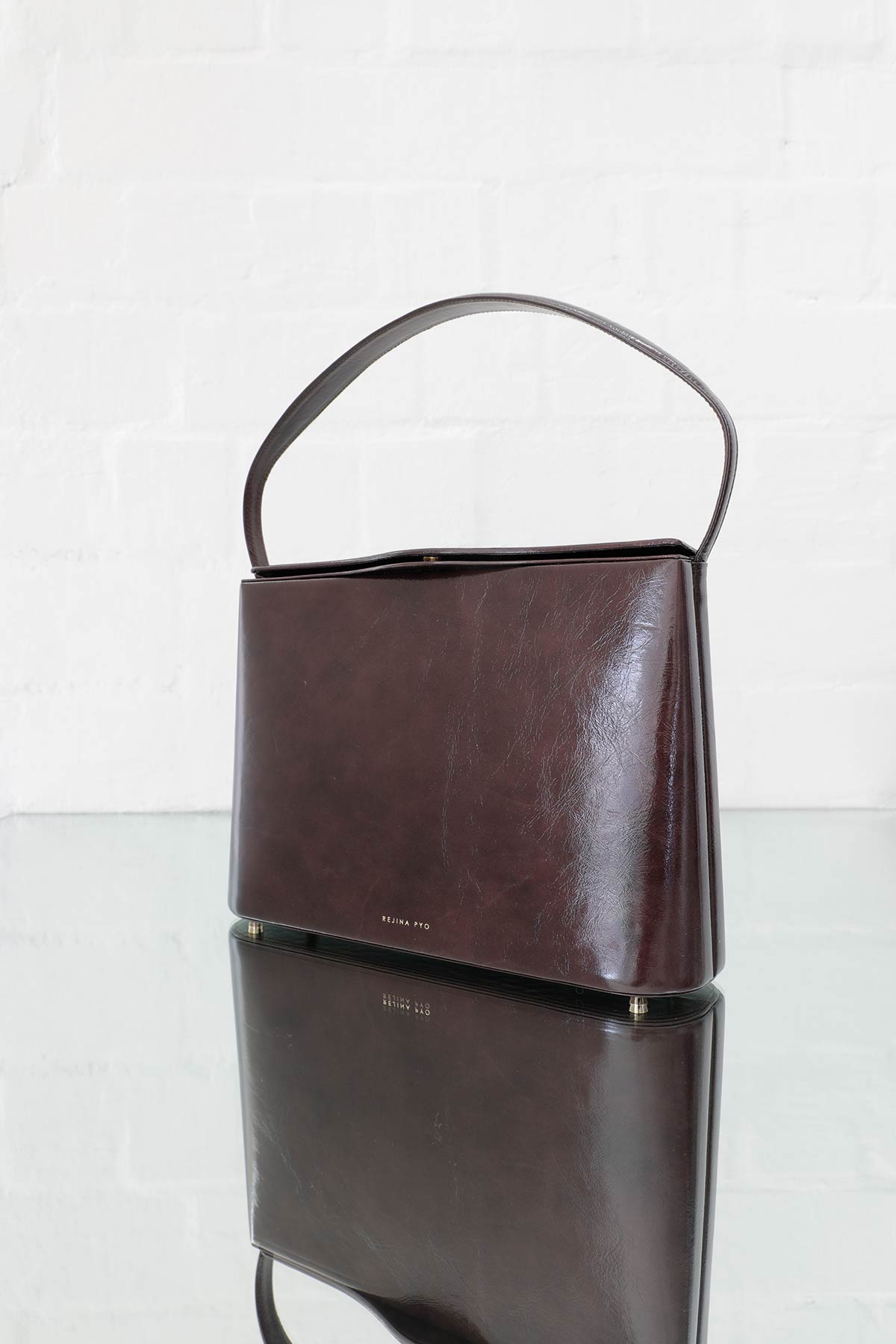 Felix Bag Leather Crinkle Dark Brown