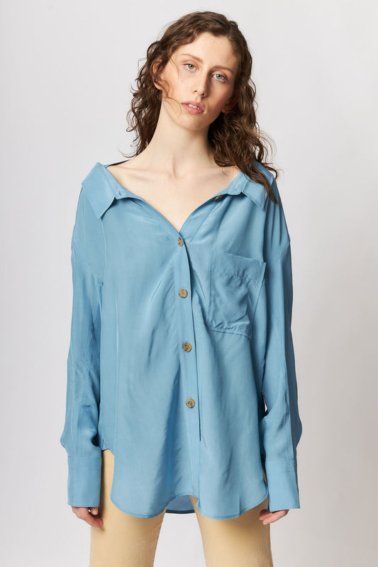 Rosa Shirt Viscose Blue