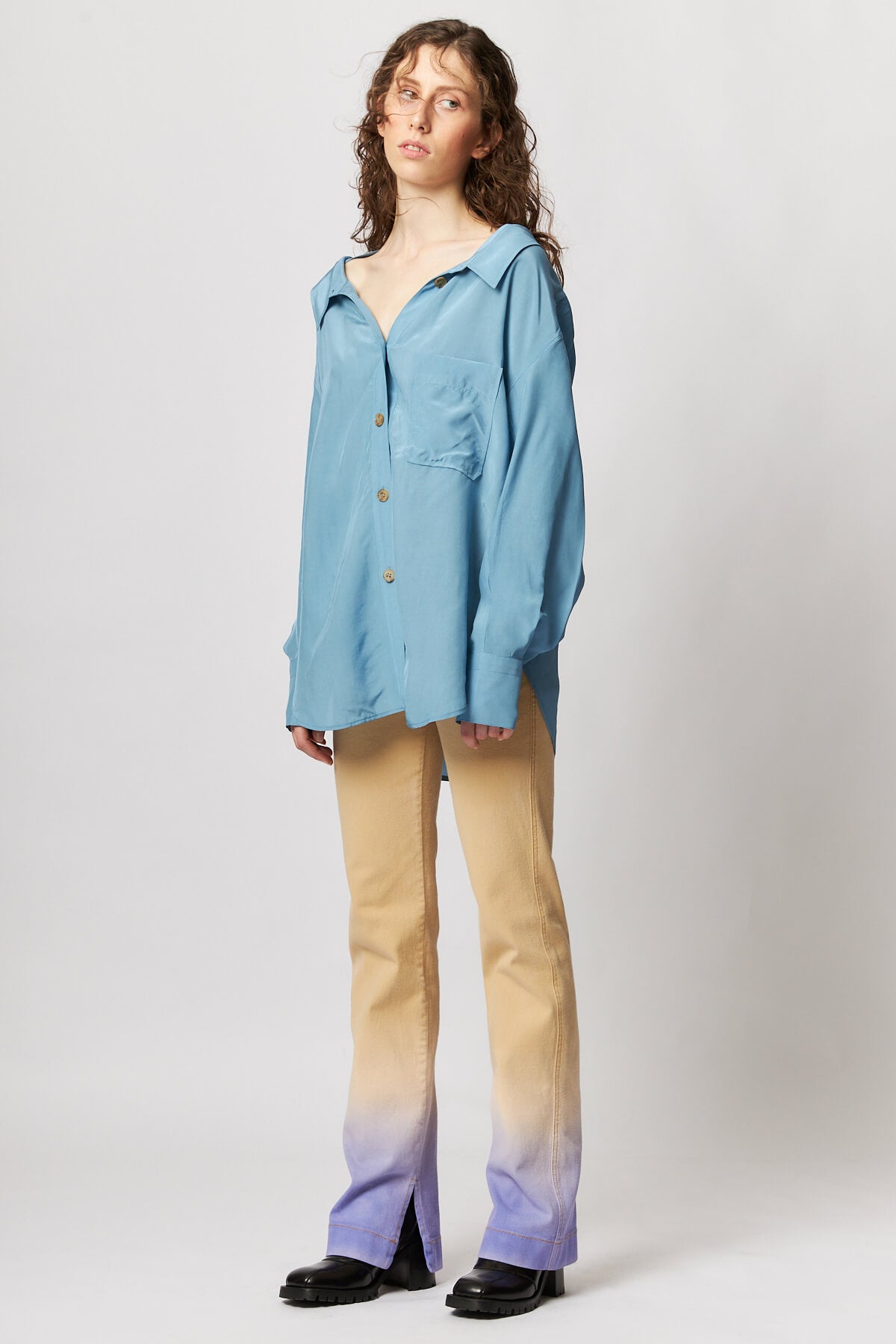 Rosa Shirt Viscose Blue