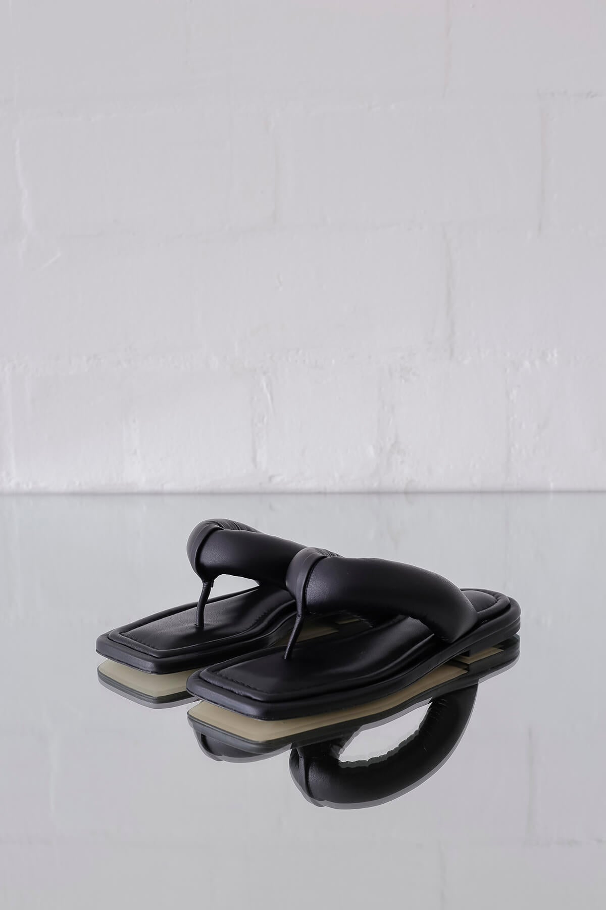 Nella Sandals Leather Black 70 mm