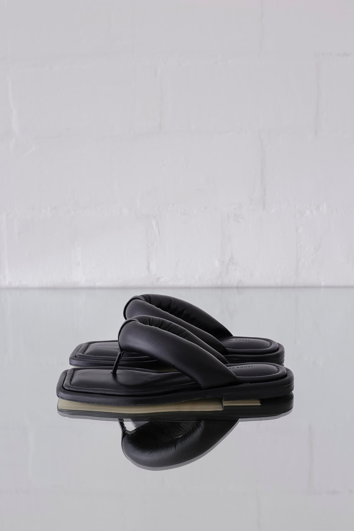 Nella Sandals Leather Black 70 mm