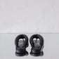Nella Sandals Leather Black 70 mm