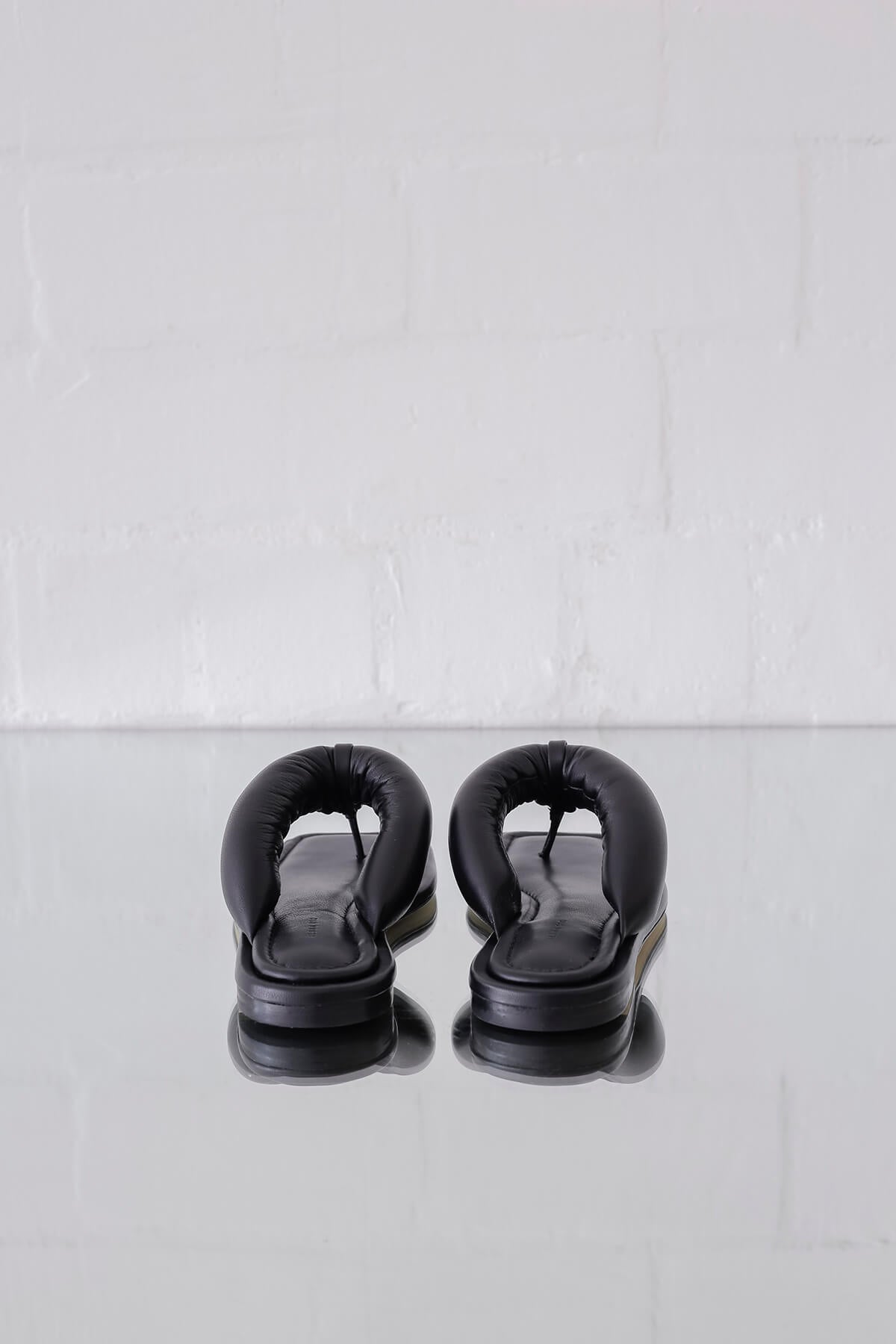 Nella Sandals Leather Black 70 mm