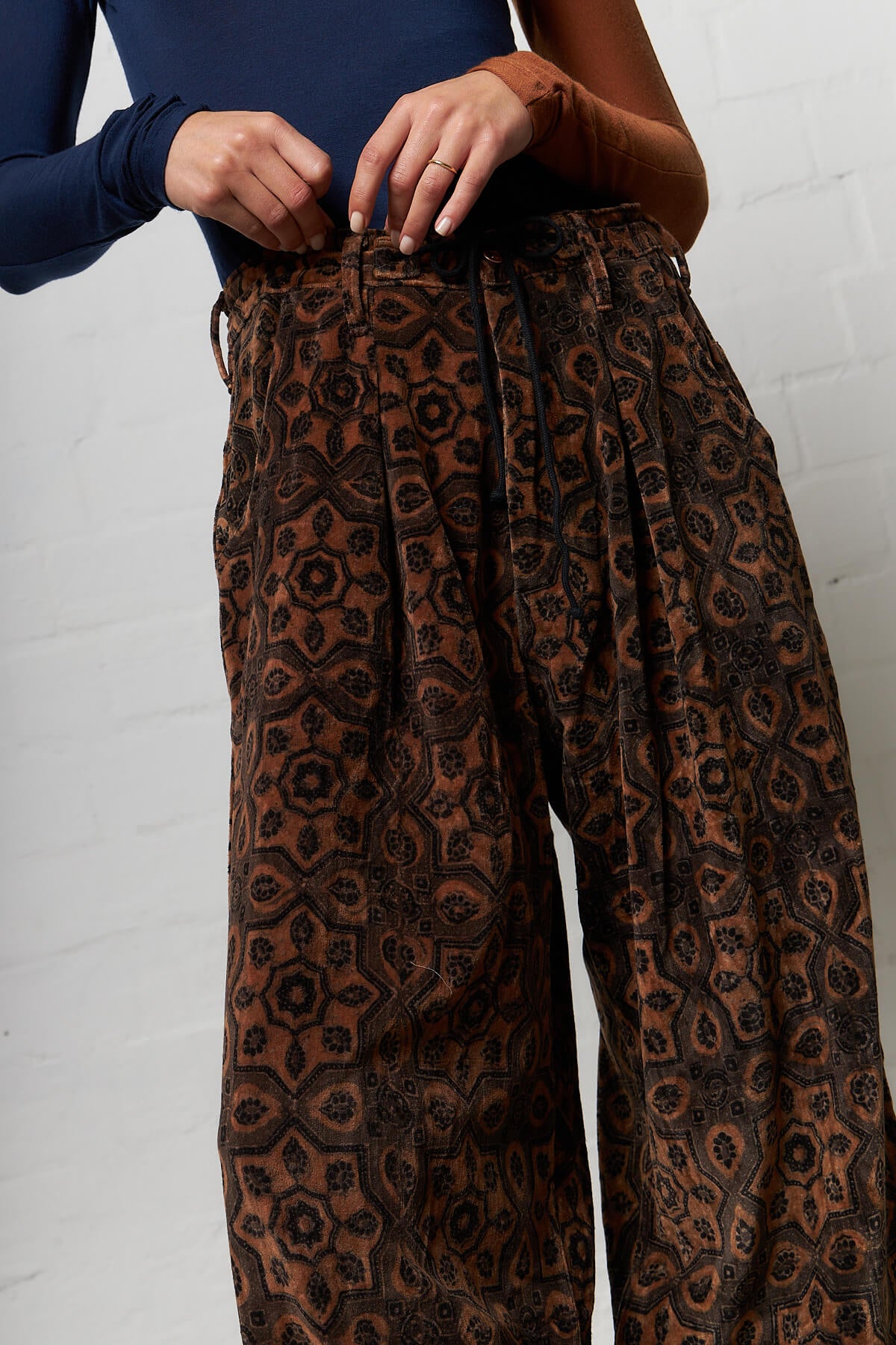 Lush Pants Burnt Orange Ajrak
