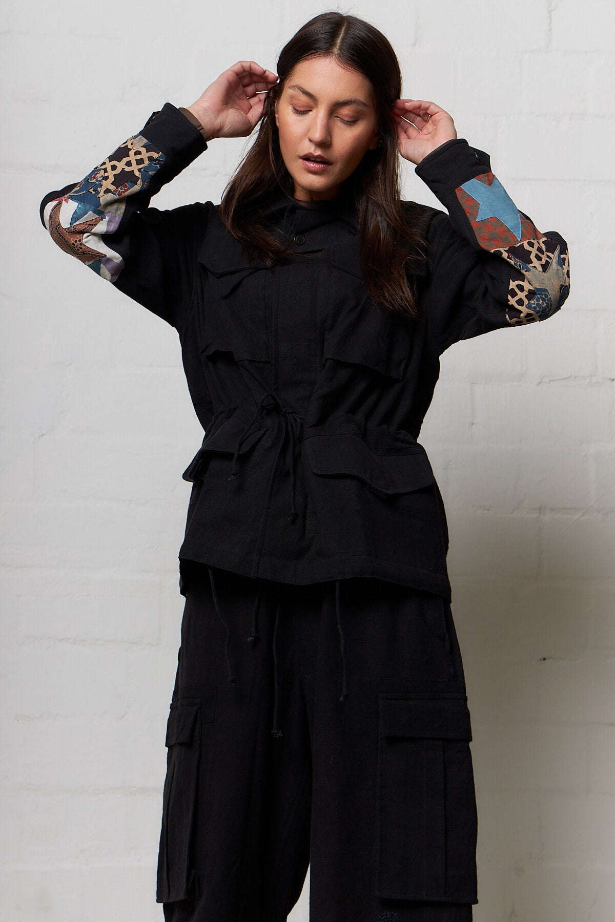 Peace Jacket Iron Black Slub