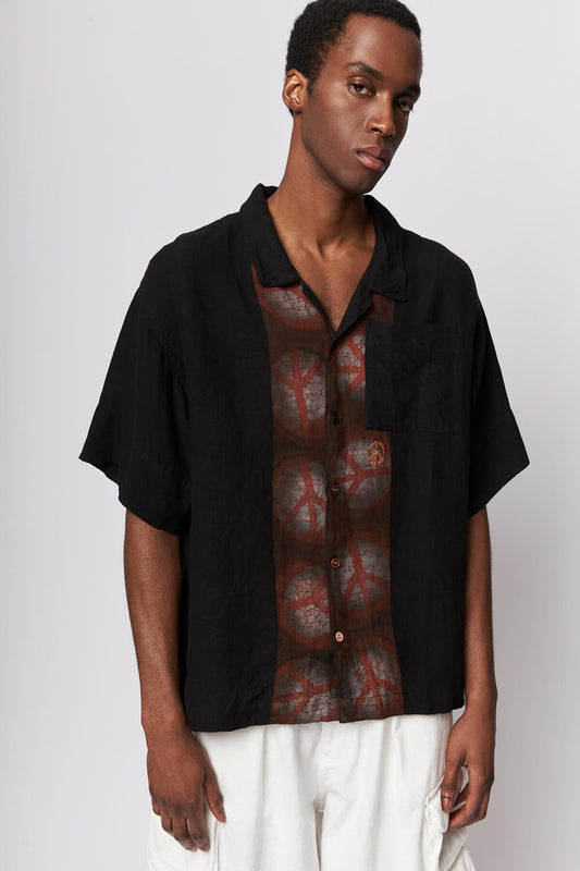 Greetings Shirt Iron Black Peaceful Resist