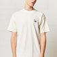 Smoking Crab Embroidered T-Shirt Cream